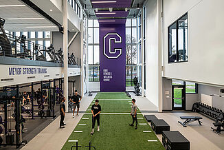 Cornell College - REGUPOL aktiv Flooring in Facility The Cornell College Richard and Norma Small Athletic and Wellness Center utilized REGUPOL aktiv flooring in the facility, providing high quality training surface for students and student-athletes.