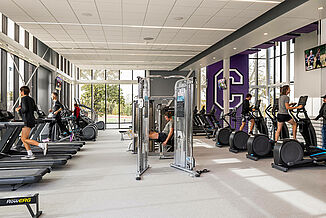 Cornell College - Wellness Area The Wellness area of the Cornell College allows for students to continuing maintain their health by utilizing the various cardio and machine equipment.