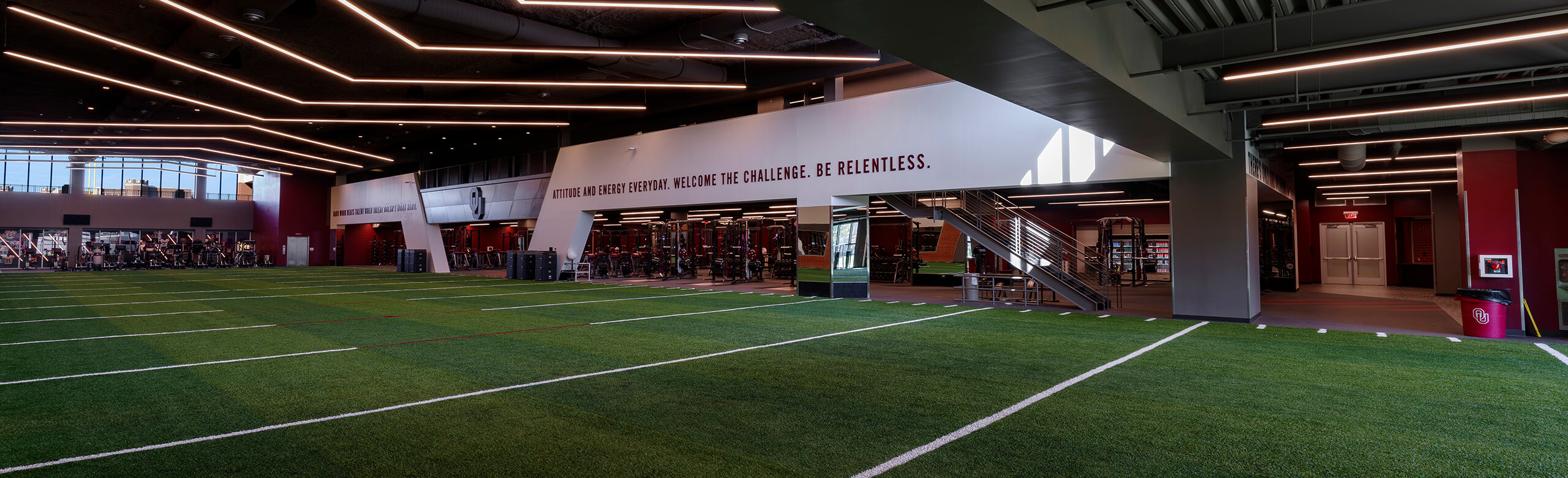 Oklahoma University - Turf Area Oklahoma University training facility turf area